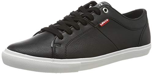 Levi's Woods 794, Zapatillas para Hombre, Negro (Noir Regular Black), 42 EU