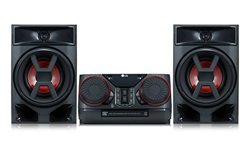 LG XBOOM CK43 - Equipo de Sonido de Alta Potencia (Potencia 300 W, Bluetooth, USB Dual, Entrada AUX, Radio FM, Reproductor CD, Auto DJ, Wireless Party Link, EZ File Search, TV Sound Sync) Color Negro