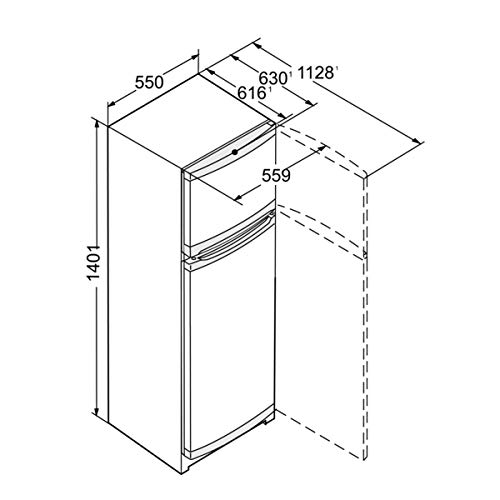 Liebherr CT 2531 nevera y congelador Independiente Blanco 233 L A++ - Frigorífico (233 L, SN-T, 39 dB, 4 kg/24h, A++, Blanco)