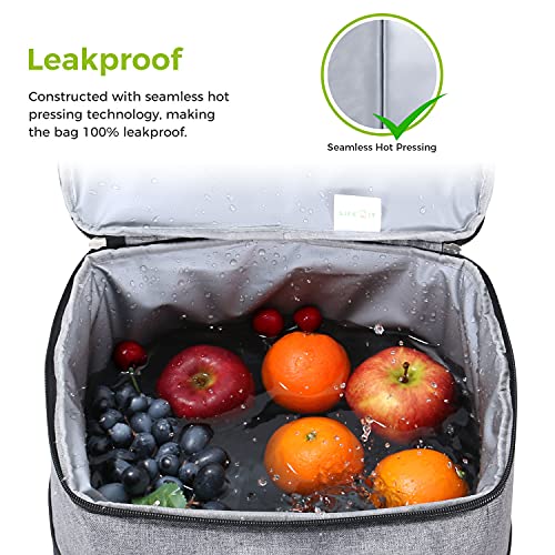 Lifewit Mochila Termica Bolsa de Compra Reutilizable Porta Alimentos de Refrigeración Aislado Resistente al Agua Portátil Mochila de Refrigeración Suave para la Playa/Picnic / Día de Campo/Barbacoa