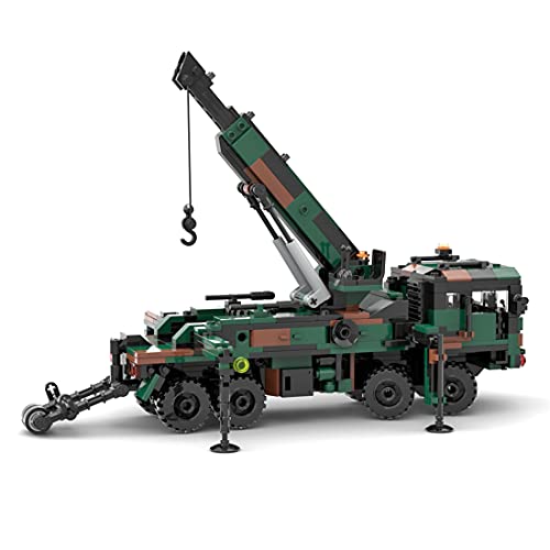 Likecom Grúa de rescate técnica, modelo de grúa, 670 piezas, grúas de rescate, juego de construcción de partículas pequeñas, compatible con Lego Technic