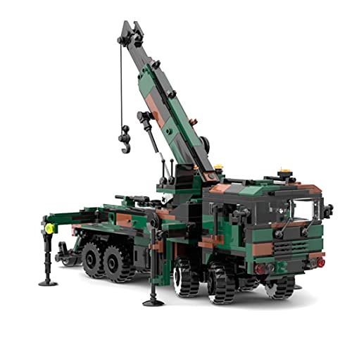 Likecom Grúa de rescate técnica, modelo de grúa, 670 piezas, grúas de rescate, juego de construcción de partículas pequeñas, compatible con Lego Technic