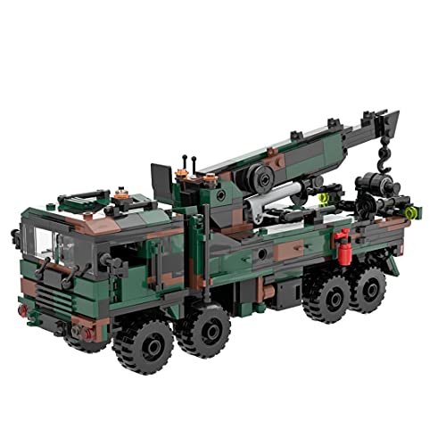 Likecom Grúa de rescate técnica, modelo de grúa, 670 piezas, grúas de rescate, juego de construcción de partículas pequeñas, compatible con Lego Technic