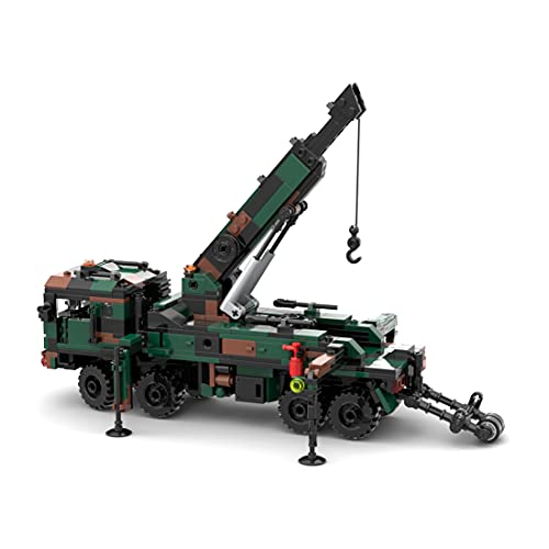 Likecom Grúa de rescate técnica, modelo de grúa, 670 piezas, grúas de rescate, juego de construcción de partículas pequeñas, compatible con Lego Technic