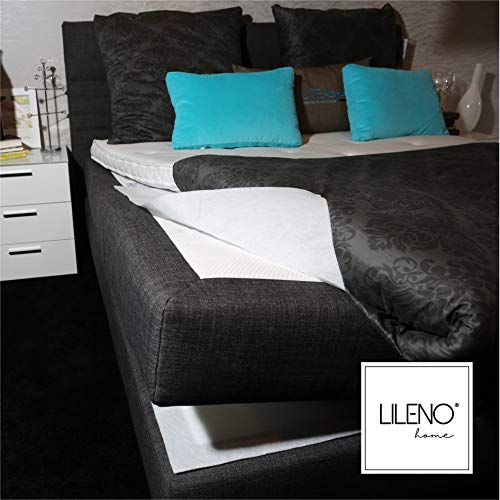 LILENO HOME Tope antideslizante para colchón con somier (140 x 170 cm) – Alfombrilla antideslizante como base para colchón – Tope antideslizante para cama de muelles – también como tope para alfombra