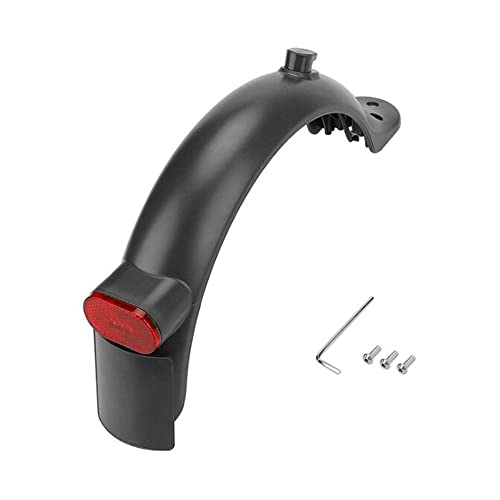 Linghuang Guardabarros Trasero con Gancho y Luz Trasera para Xiaomi M365 / M365 Pro / M365 1s / M365 Pro 2 Kit de Repuesto de Guardabarros de Scooter Eléctrico con Placa de Matrícula en Blanco