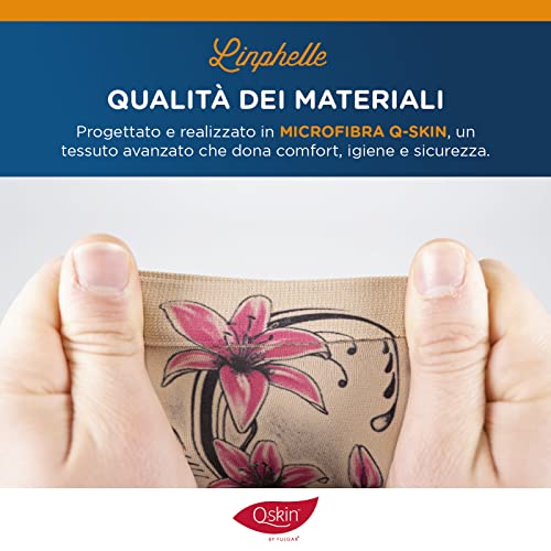 Linphelle Coverpicc de Microfibra, Banda cubre Catéteres brazo de tejido transpirable y de diseño, ideal para Picc y Glucòmetros, fantasía Hibiscus, cortalo 2