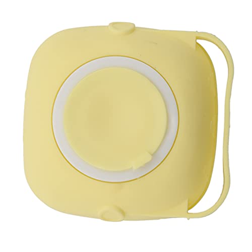 Liseng Cepillo de baño para perros y gatos, de silicona, para masaje, champú dispensador, para perros y gatos, cuidado de ducha, color amarillo