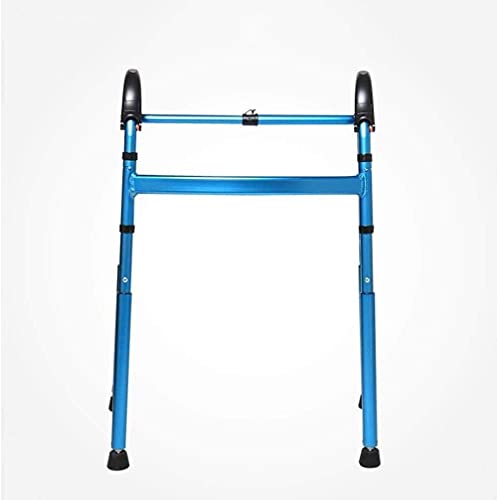 LITINGT Caminante para Ancianos Azul Caminante para Subir y Bajar escaleras Caminante con apoyabrazos retráctil Caminante Plegable