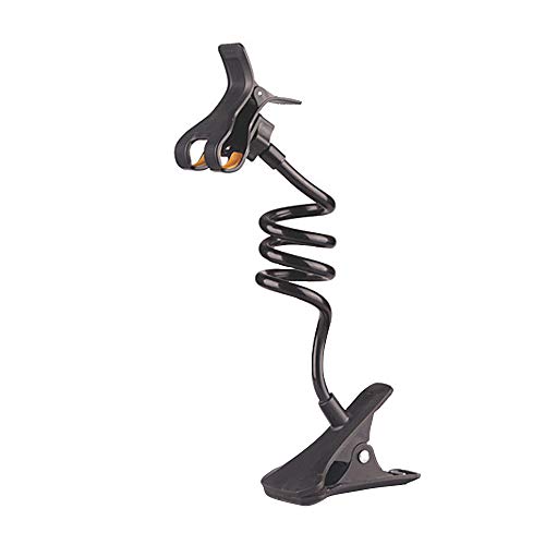 Lixada Soporte Perezoso para teléfono móvil Soporte con Clip Manos Libres Cuello de Cisne de 360 ° Soporte Giratorio de Brazo Largo Flexible