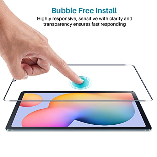 LϟK 2 Pack Protector de Pantalla Compatible con Samsung Galaxy Tab S6 Lite - Cristal Vidrio Templado - Dureza 9H Sin Burbujas Funda Compatible Kit Fácil de Instalar Doble Protección