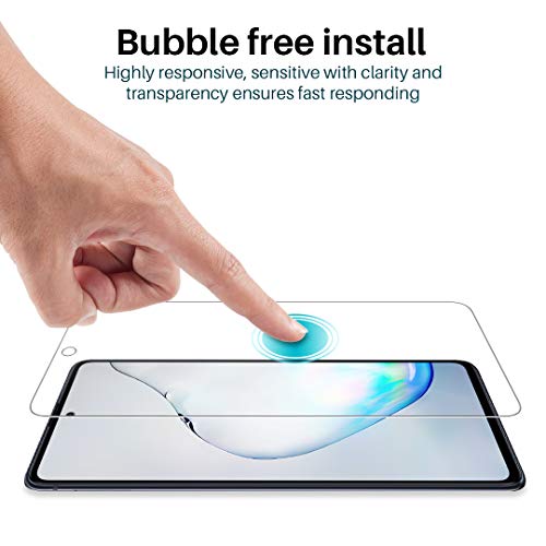 LϟK 3 Pack Protector de Pantalla Compatible con Samsung Galaxy Note 10 Lite/Samsung Galaxy S10 Lite - Cristal Vidrio Templado - Dureza 9H Sin Burbujas Doble Protección Kit Fácil instalación