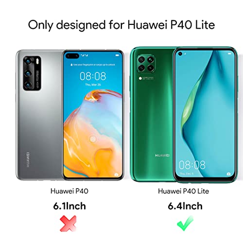 LϟK 3 Pack Protector de Pantalla para Huawei P40 Lite, Cristal Vidrio Templado Premium Huawei P40 Lite [Dureza 9H] [Funda Compatible] [Anti-Arañazos] [Sin Burbujas] [Kit Fácil de Instalar]