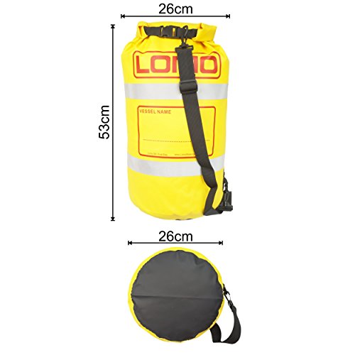 Lomo - Bolsa impermeable con bandas reflectantes (30 litros)