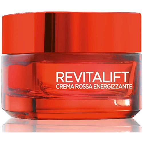 L'Oréal Paris - Crema facial de día, energizante y antiarrugas Revitalift, fórmula extrarreafirmante enriquecida con ginseng rojo y pro-retinol avanzado, 50 ml