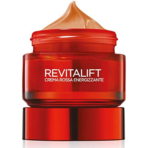 L'Oréal Paris - Crema facial de día, energizante y antiarrugas Revitalift, fórmula extrarreafirmante enriquecida con ginseng rojo y pro-retinol avanzado, 50 ml