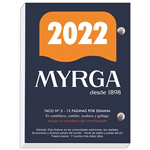 Lote de 1 Porta-calendarios (soporte) FAIBO y 1 bloc taco calendario MYRGA sobremesa escritorio año 2022 650 páginas - Fin de semana / 1 Página + 1 Portaminas Inoxcrom