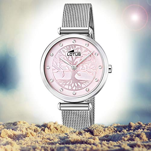 Lotus Reloj Analógico para Mujer de Cuarzo con Correa en Acero Inoxidable 18708/2