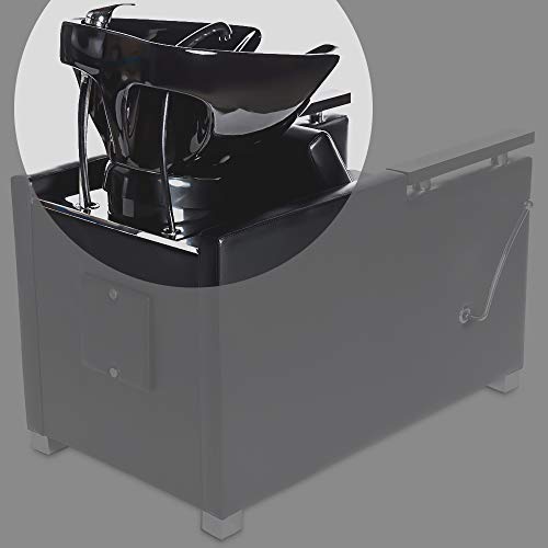 LOVECRAZY - Lavabo Desmontable para Lavacabezas de Peluquería, Lavabo Recambio para Lavacabezas de Peluquería, Modelo General (Negro)