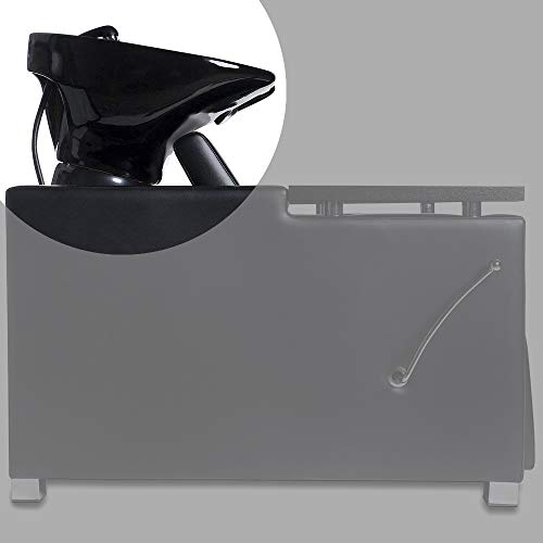 LOVECRAZY - Lavabo Desmontable para Lavacabezas de Peluquería, Lavabo Recambio para Lavacabezas de Peluquería, Modelo General (Negro)