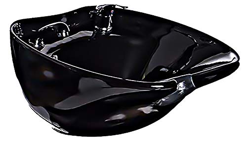 LOVECRAZY - Lavabo Desmontable para Lavacabezas de Peluquería, Lavabo Recambio para Lavacabezas de Peluquería, Modelo General (Negro)