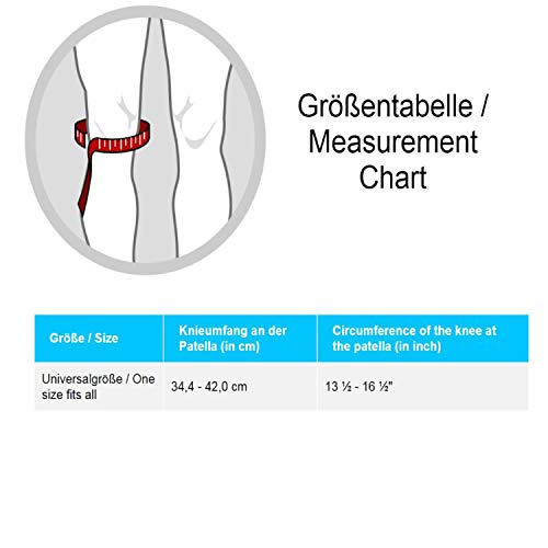 LP Support 758 Rodillera - Soporte de rodilla - Rodilleras - Protección de rodilla - Soporte de rodilla - Vendaje deportivo, tamaño:talla única, color:negro