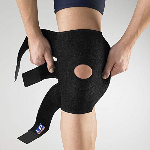 LP Support 758 Rodillera - Soporte de rodilla - Rodilleras - Protección de rodilla - Soporte de rodilla - Vendaje deportivo, tamaño:talla única, color:negro