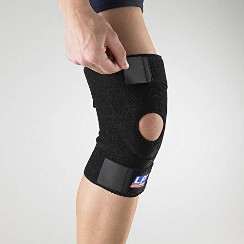 LP Support 758 Rodillera - Soporte de rodilla - Rodilleras - Protección de rodilla - Soporte de rodilla - Vendaje deportivo, tamaño:talla única, color:negro