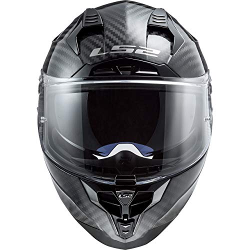 LS2 Challenger Casco de Moto, Hombre, Carbon, Medium