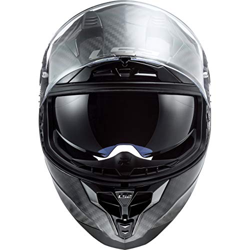 LS2 Challenger Casco de Moto, Hombre, Carbon, Medium