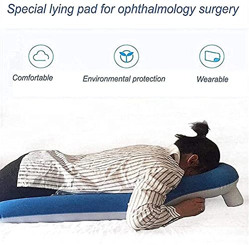 LSWKG Cabeza Almohadas de Apoyo para los Hombros Almohada Boca Abajo, Almohada para Dormir Almohada para el desprendimiento de Retina Pacientes Durante la recuperación del sueño para Uso Posterior