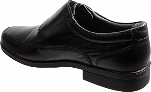 LUISETTI 26854 Negro - Zapato Velcro Piel Profesional Fabricado en España (42 EU, Negro)