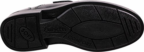 LUISETTI 26854 Negro - Zapato Velcro Piel Profesional Fabricado en España (42 EU, Negro)