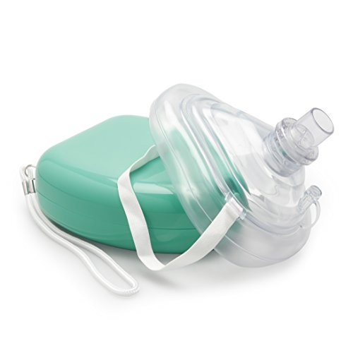 Lunata CPR Mascarilla de primeros auxilios CON conexión de Oxígeno, Máscara para Respiración artificial de Emergencia, Máscara de Emergencia, Máscara de Reanimación