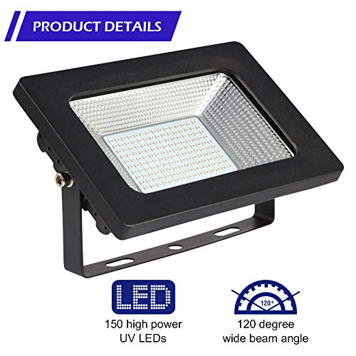 Lunsy - Foco led (30 W, UV, efecto de luz, resistente al agua, adecuado para Halloween, acuarios, conciertos, fiestas, etc.