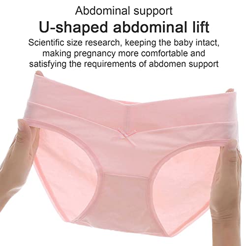 LZH FILTER 5 Piezas Bragas de Algodón para Mujeres Embarazadas, Cómodo y Suave Ropa Interior de Posparto