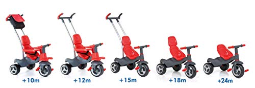 M MOLTO Triciclo Infantil Urban Trike Soft Control Rojo