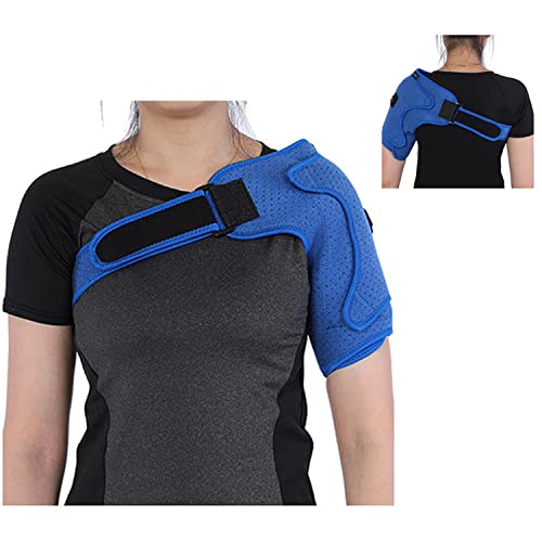 M-TOP Almohadilla Térmica para Hombros, Hombrera Ajustable Deportiva, 3 Ajustes Calor, para El Manguito Rotador, Alivio del Dolor de Hombro, Desgarro de Labrum, Bursitis(Size:L)