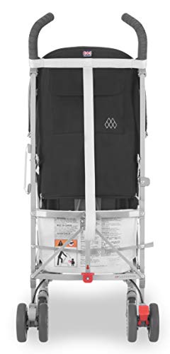 Maclaren Quest silla de paseo tipo paraguas compacto y ligero, Para niños de recién nacidos hasta 25 kg, capota extensible con factor UPF 50+, asiento reclinable, Incluye protector para la lluvia