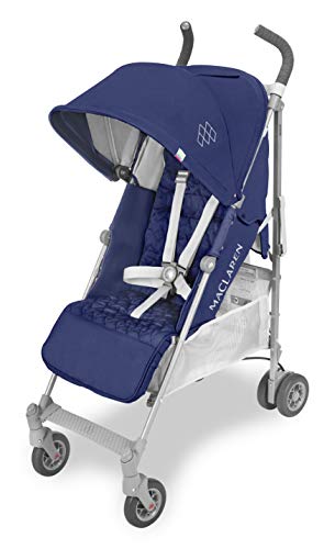 Maclaren Quest silla de paseo tipo paraguas compacto y ligero, Para niños de recién nacidos hasta 25 kg, capota extensible con factor UPF 50+, asiento reclinable, Incluye protector para la lluvia