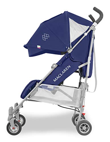 Maclaren Quest silla de paseo tipo paraguas compacto y ligero, Para niños de recién nacidos hasta 25 kg, capota extensible con factor UPF 50+, asiento reclinable, Incluye protector para la lluvia