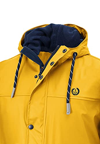 MADSea Friesennerz - Chubasquero con forro polar para hombre, amarillo, XXXL