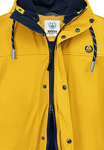 MADSea Friesennerz - Chubasquero con forro polar para hombre, amarillo, XXXL