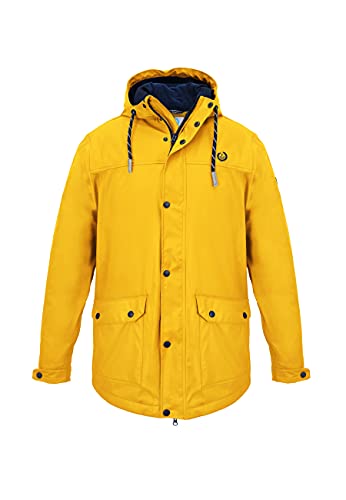 MADSea Friesennerz - Chubasquero con forro polar para hombre, amarillo, XXXL