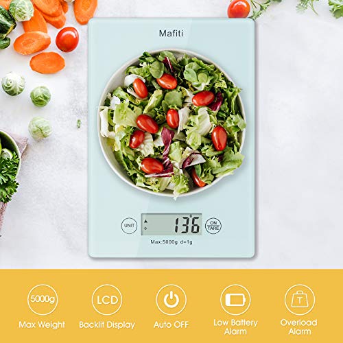 Mafiti MK100 Báscula de cocina,Báscula digital en gramos ideal para pesar alimentos de recetas