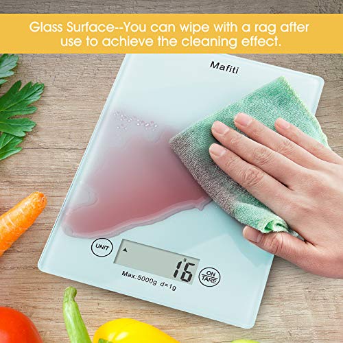 Mafiti MK100 Báscula de cocina,Báscula digital en gramos ideal para pesar alimentos de recetas