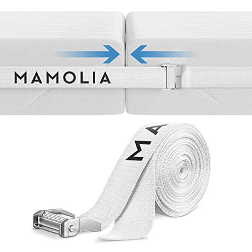 MAMOLIA® Soporte para colchón – Garantiza un agarre firme gracias a la hebilla de acero inoxidable – Conector para colchón adecuado para todo tipo de colchones.