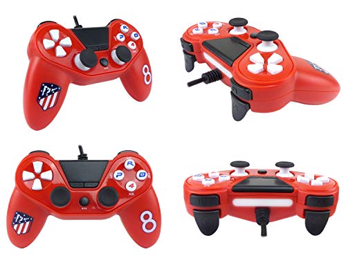 Mando con cable Pro4 controller para consola PS4 / Slim/ Pr - PC -PS3 - Accesorios de videojuegos Atlético de Madrid