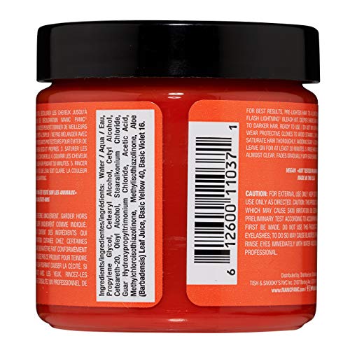 Manic Panic - Elec Tiger Lily Classic Creme Vegan Cruelty Free Orange Semi Permanent Hair Dye 118ml