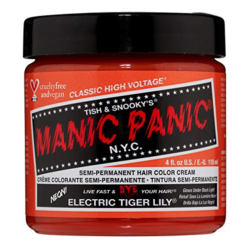 Manic Panic - Elec Tiger Lily Classic Creme Vegan Cruelty Free Orange Semi Permanent Hair Dye 118ml